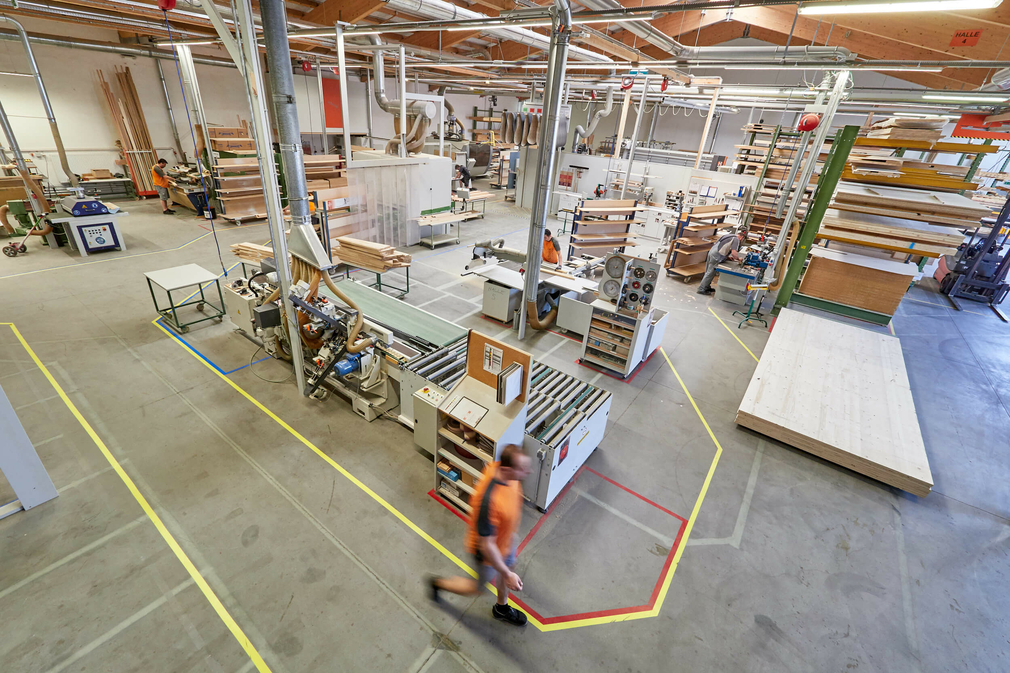 Woodrocks Produktion Halle
